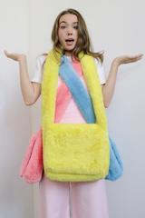 Chloe Faux Fur Cross body Messenger bag