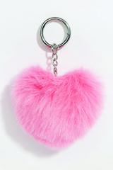 Pom Pom Heart KeyChain