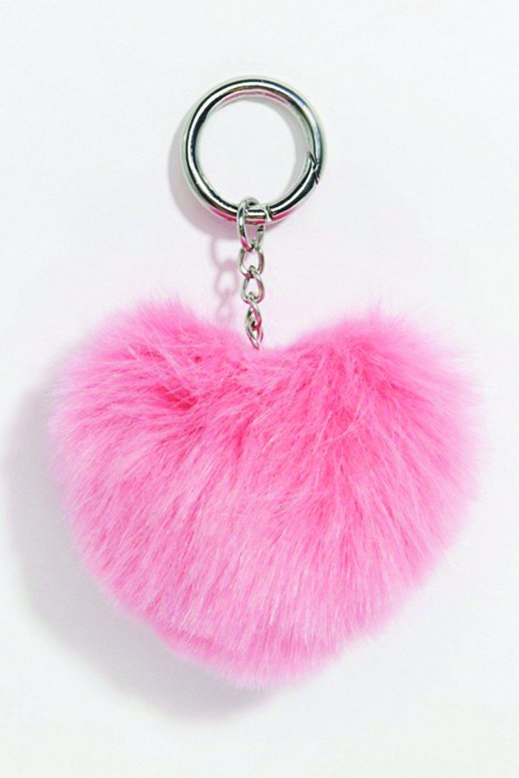Pom Pom Heart KeyChain