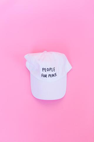 People for peace baseball cap